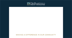 Desktop Screenshot of debartolofamilyfoundation.com